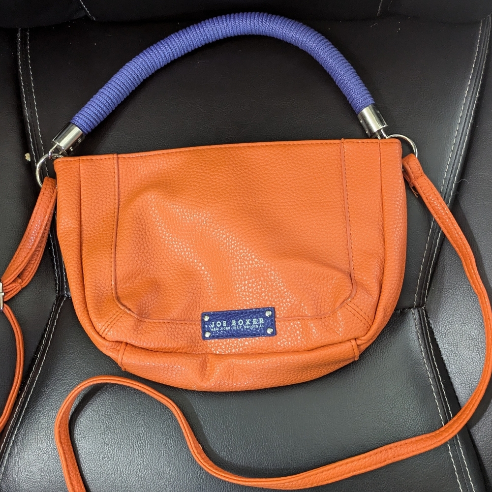 Adorable orange joe boxer shoulder tote bag